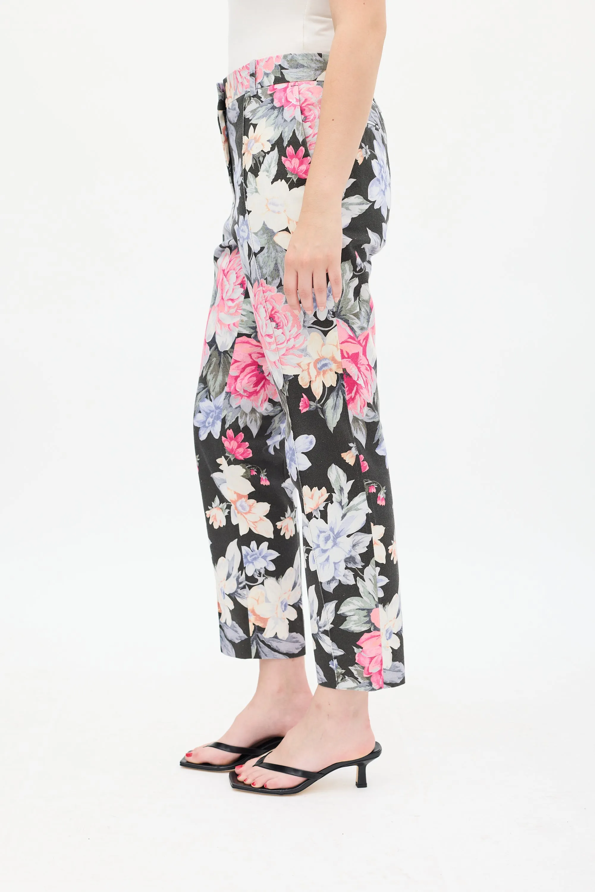 2012 Floral Cropped Trouser