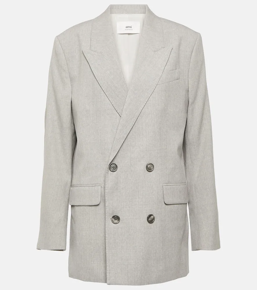 Ami Paris Double-breasted wool blazer