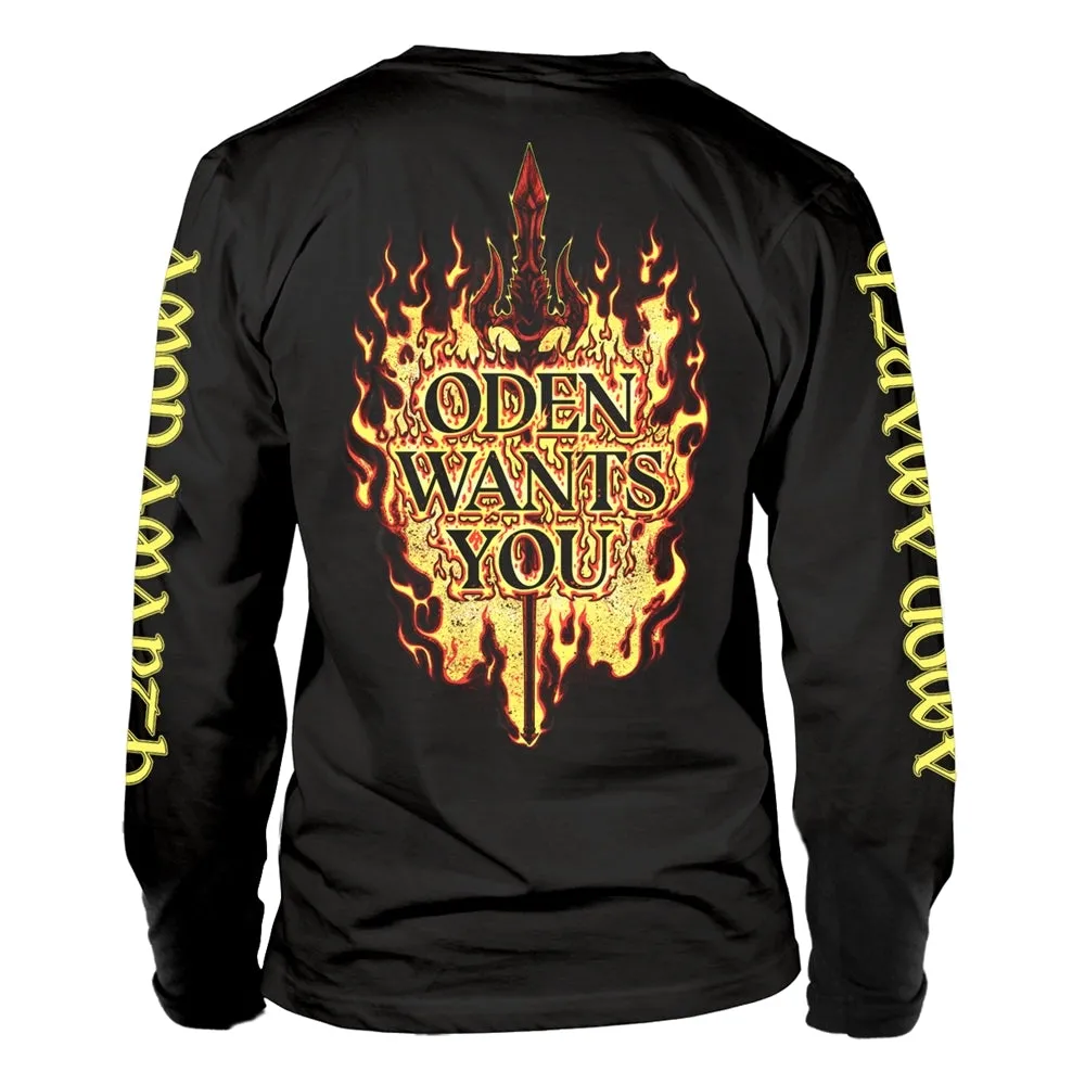 Amon Amarth "Oden Wants You" Black Long Sleeve T shirt