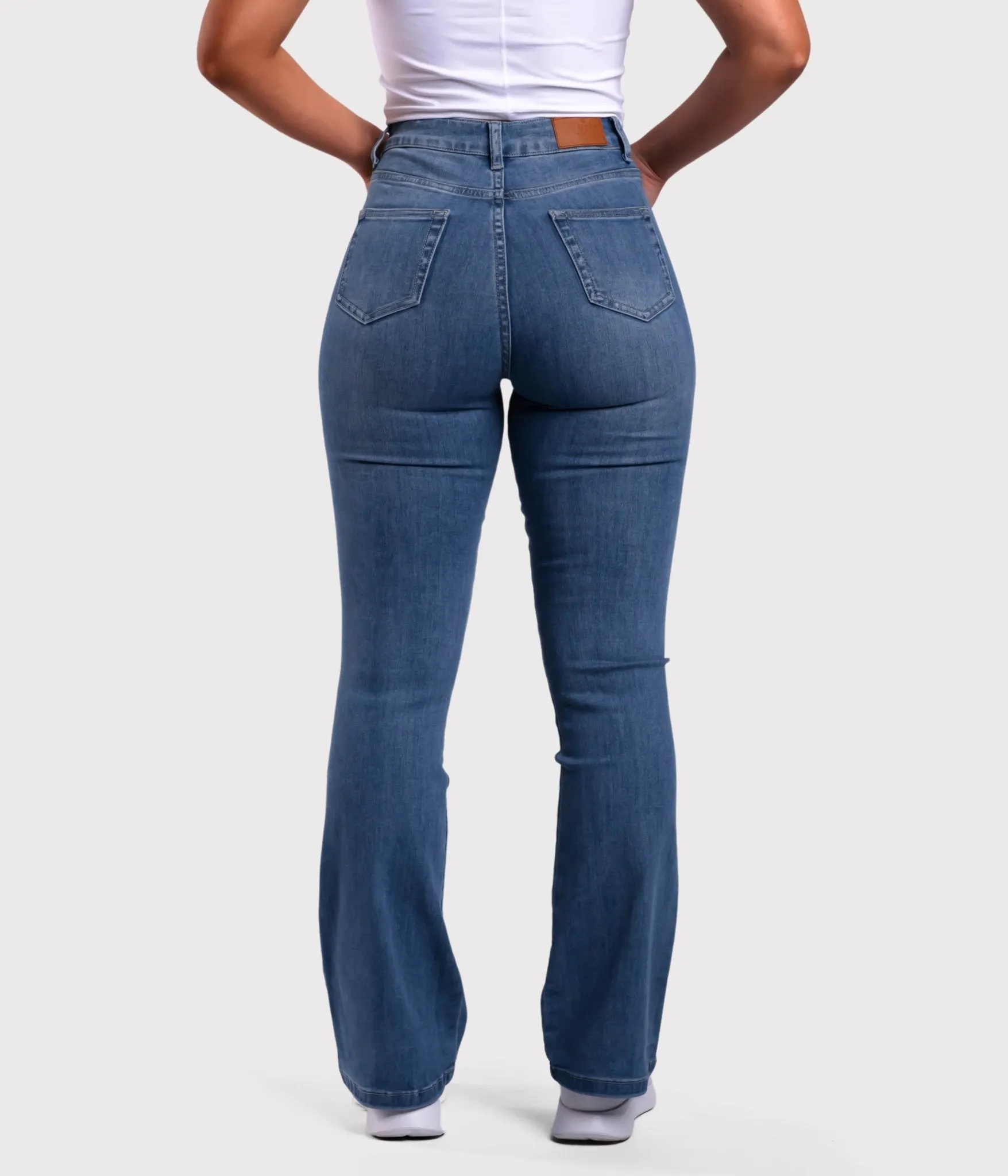 Dark Blue Flared Jeans