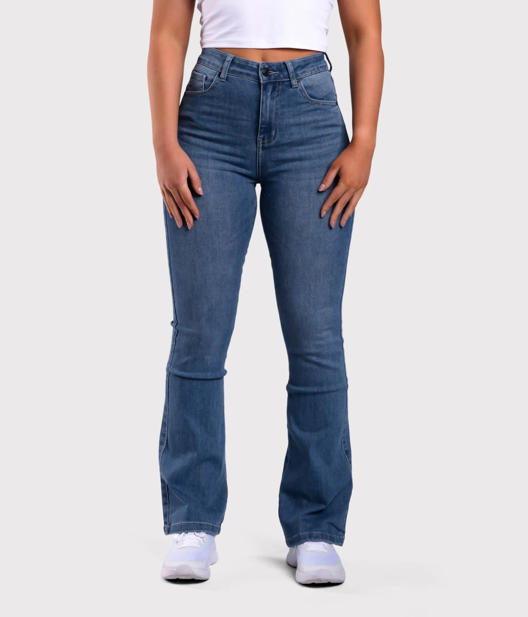 Dark Blue Flared Jeans