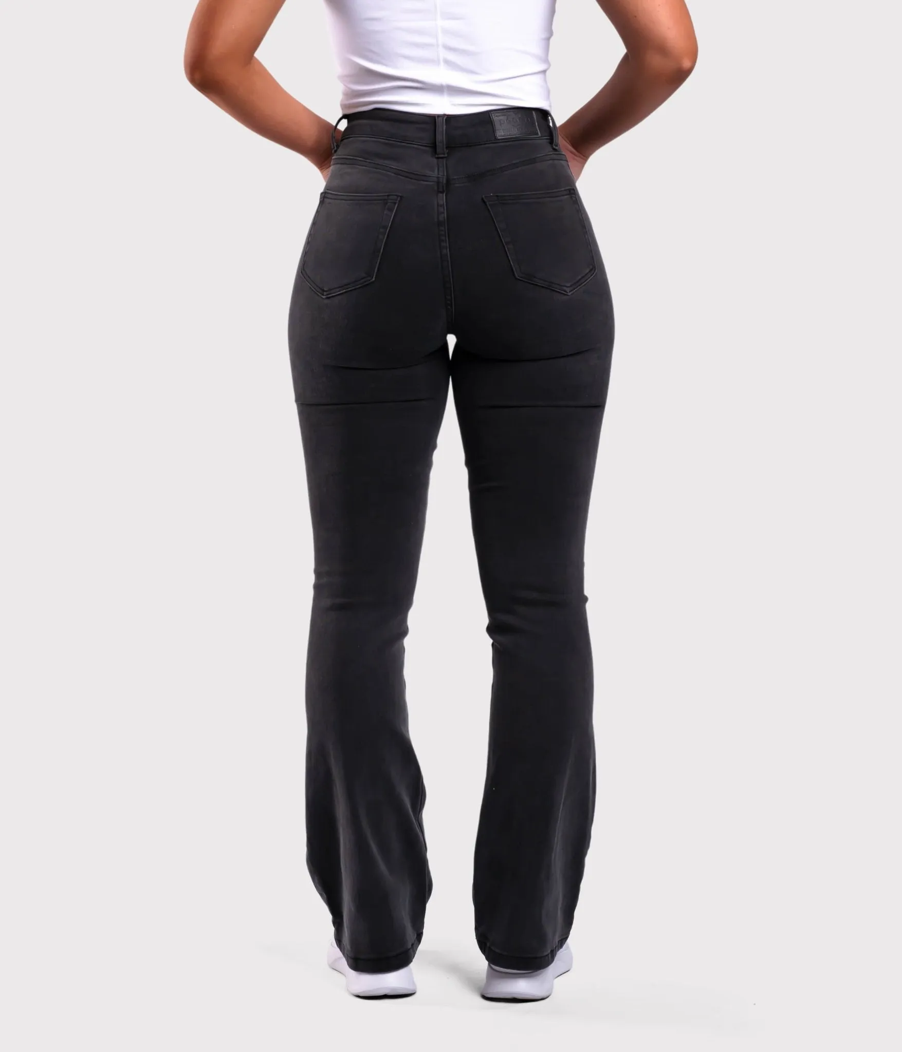 Dark Grey Flared Jeans