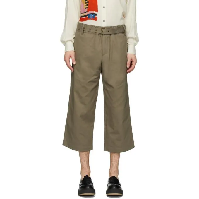 Davi Paris Khaki Sahara Trousers