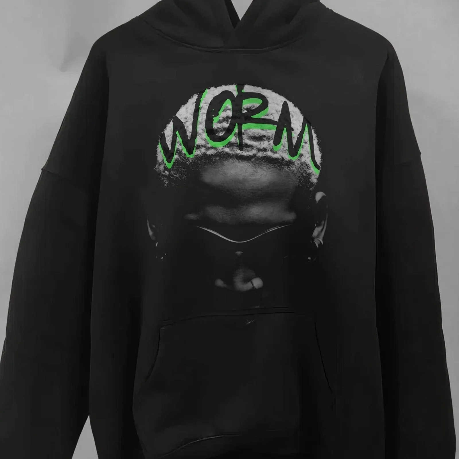 Dennis Rodman Worm Oversized Fleece Hoodie