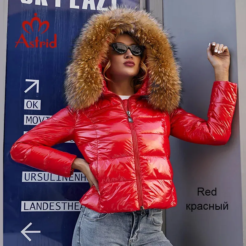 Dicke Parka Kurzjacke mit Kapuze