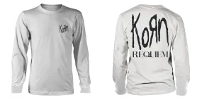 Korn "Requiem" White Long Sleeve T shirt