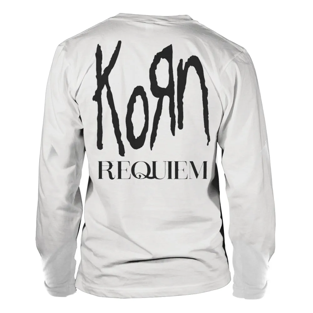 Korn "Requiem" White Long Sleeve T shirt