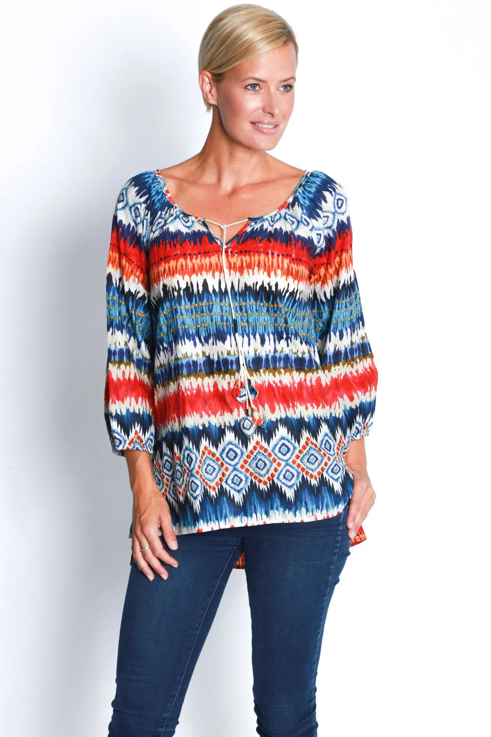 Marquette Top in Denim