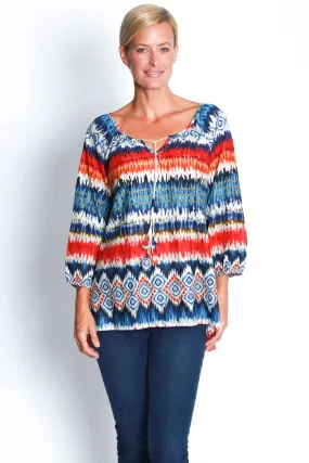Marquette Top in Denim