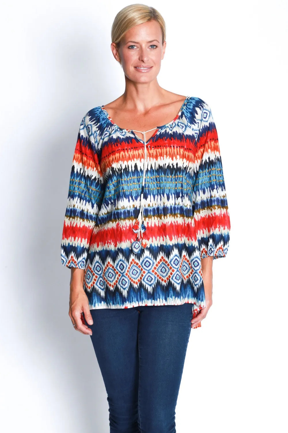 Marquette Top in Denim