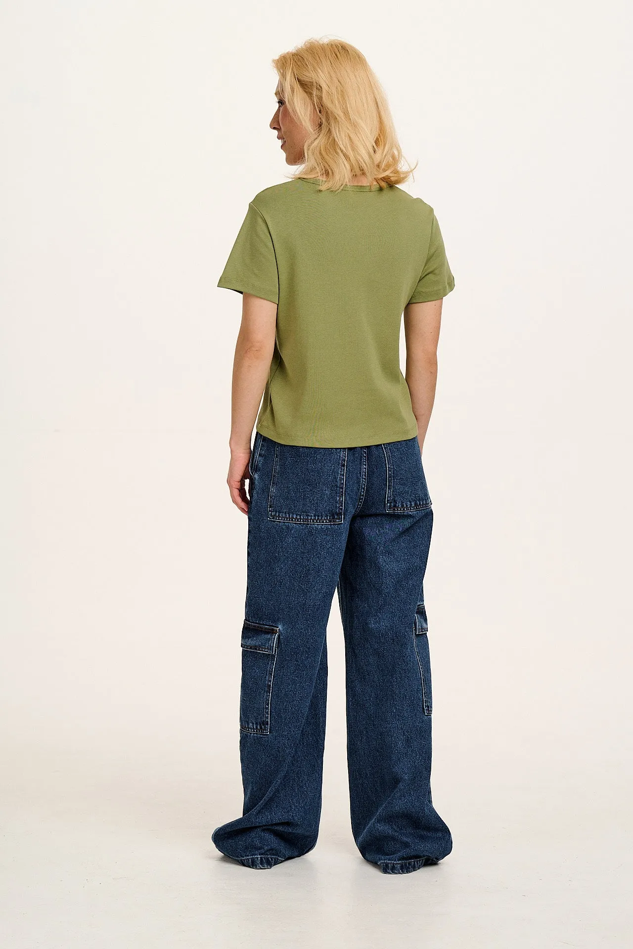 Maya - Cotton Tee in Enjoy The Now Print
