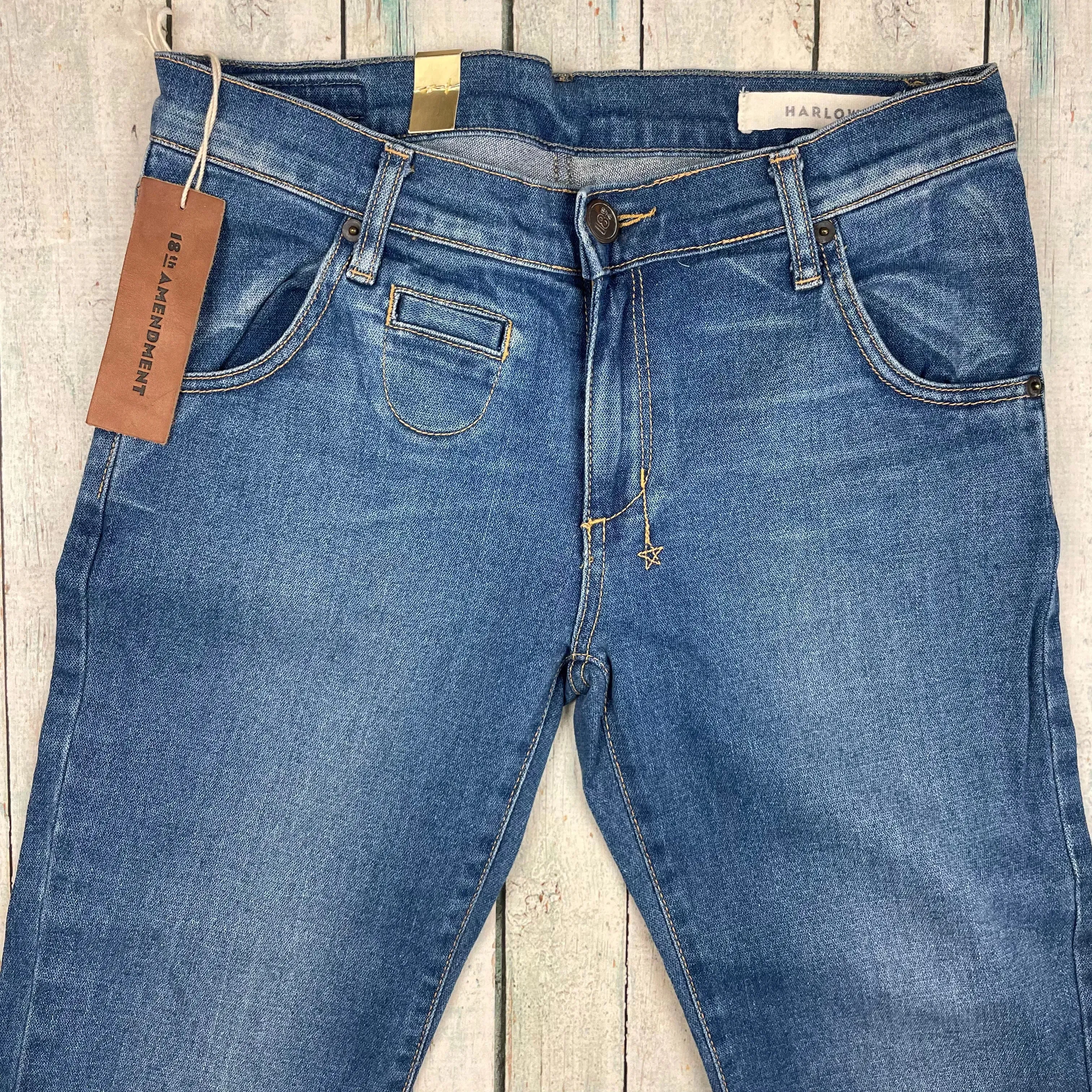 NWT- 18th Amendment 'Harlow' 70's Style Low Rise Bell Bottom Jeans- Size 29