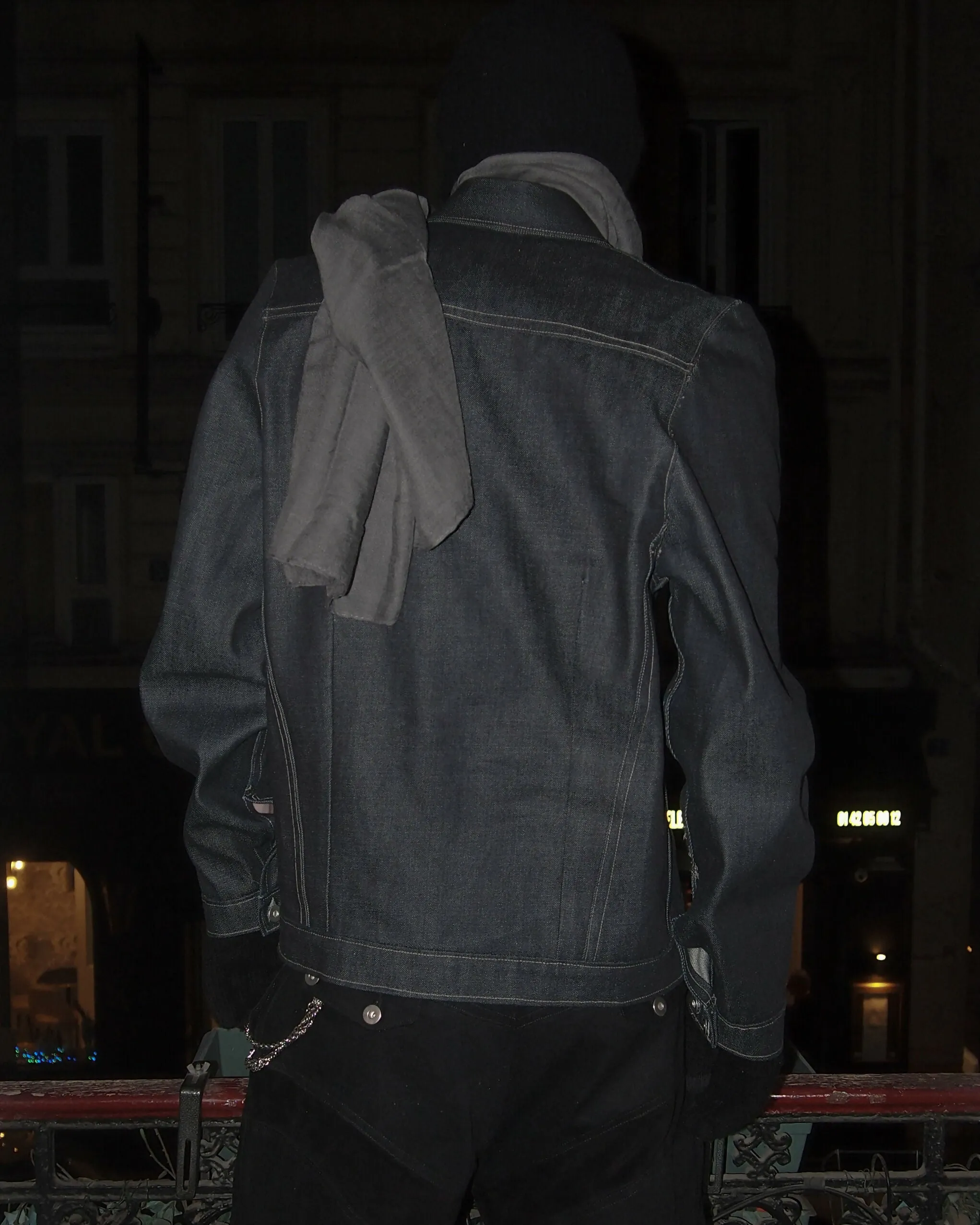 panels denim trucker jacket