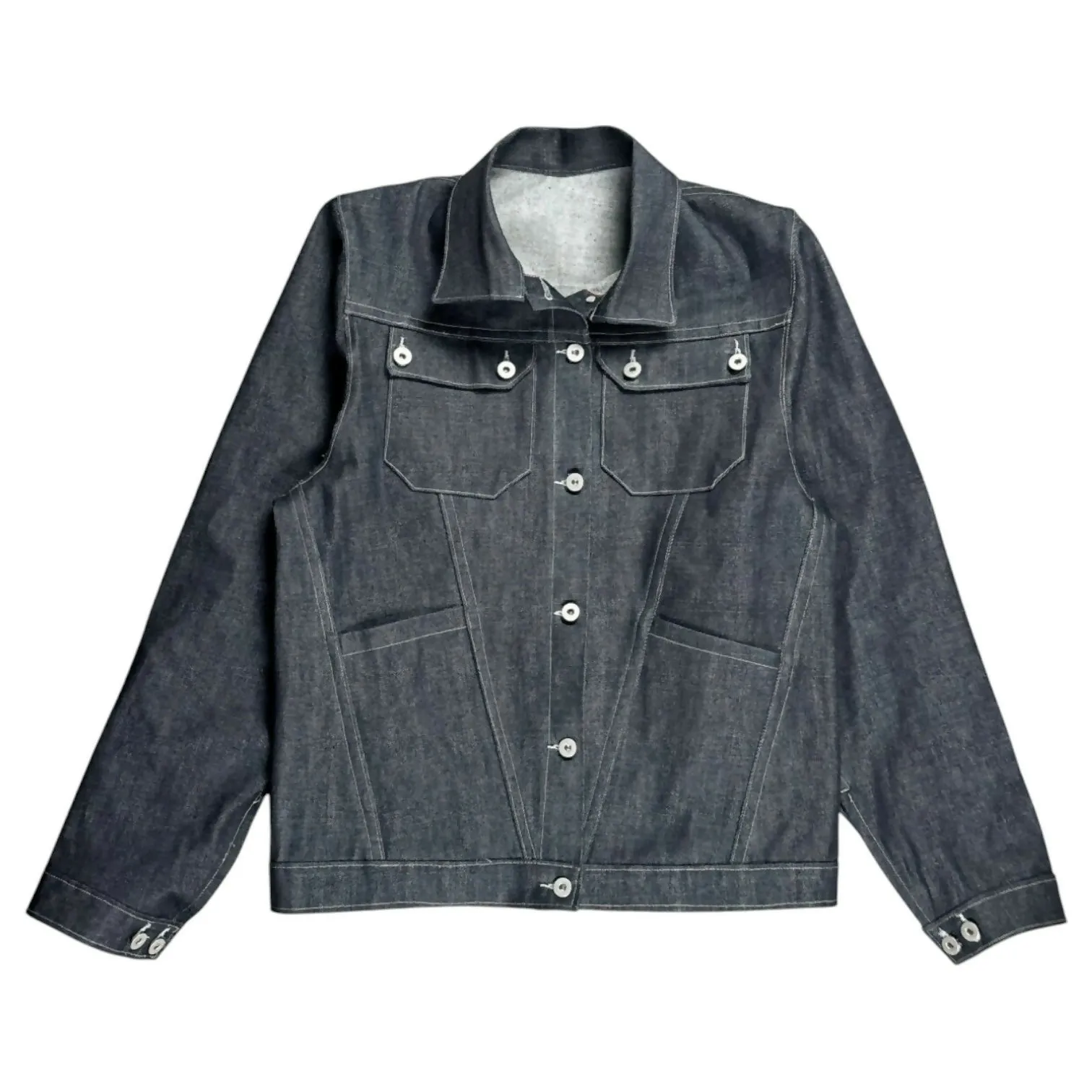 panels denim trucker jacket