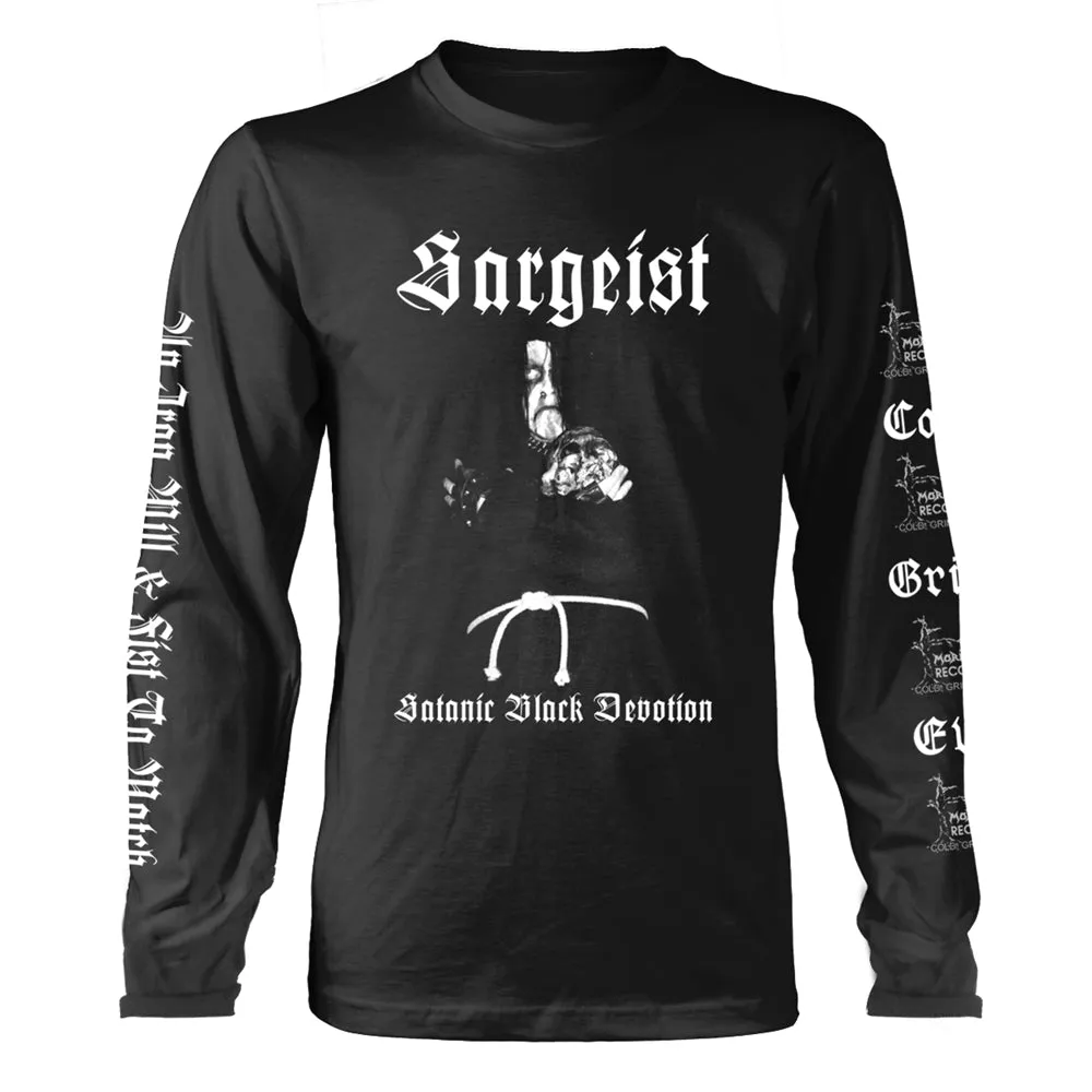 Sargeist "Satanic Shatraug" Black Long Sleeve T shirt