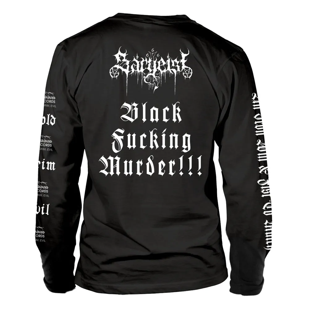 Sargeist "Satanic Shatraug" Black Long Sleeve T shirt
