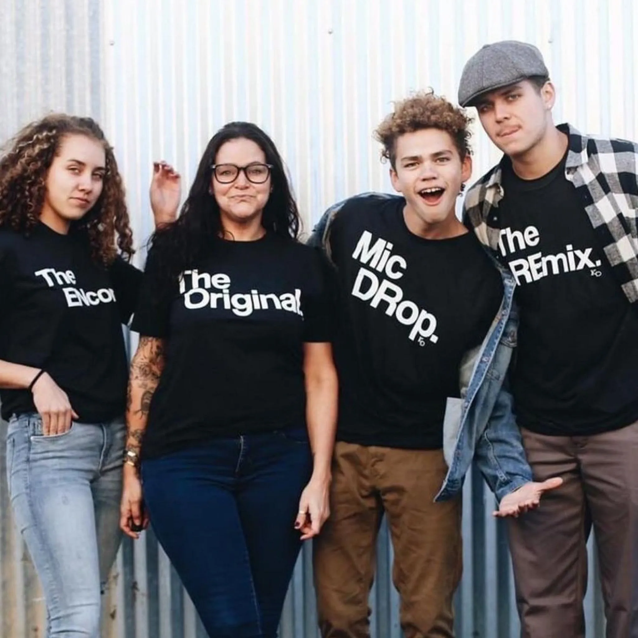 The Original The Remix The Encore® Family Matching Shirts - Black