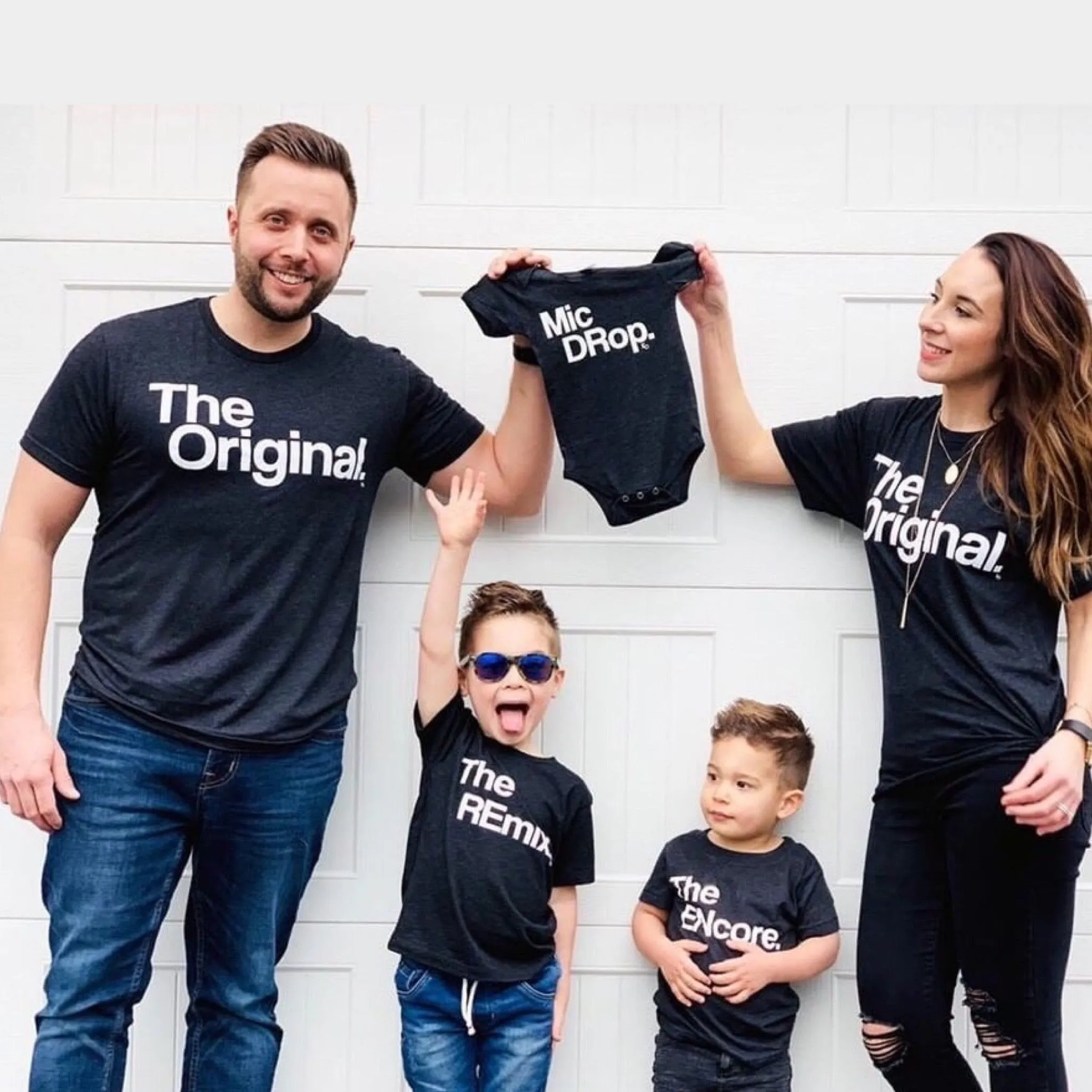 The Original The Remix The Encore® Family Matching Shirts - Black