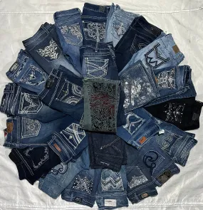 Y2K Women's Flared Jeans, 25 Pieces